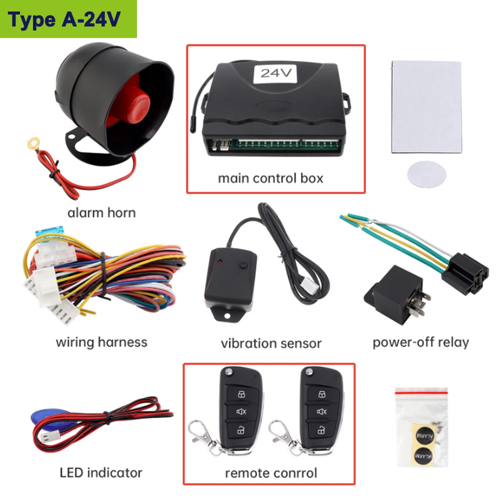 Car Burglar Alarm Remote Control PKE Car Keyless Entry Engine Start Car Alarm Security System Remote Starter Stop Auto