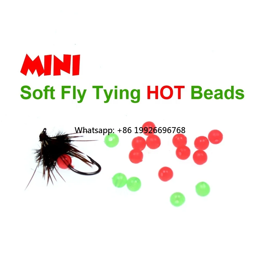 

Soft Mini Glow Lure Luminous Hot Beads Egg Roe for Fly Tying Sabiki Fly and Saltwater Fishing Wet Fly Material manufacturer