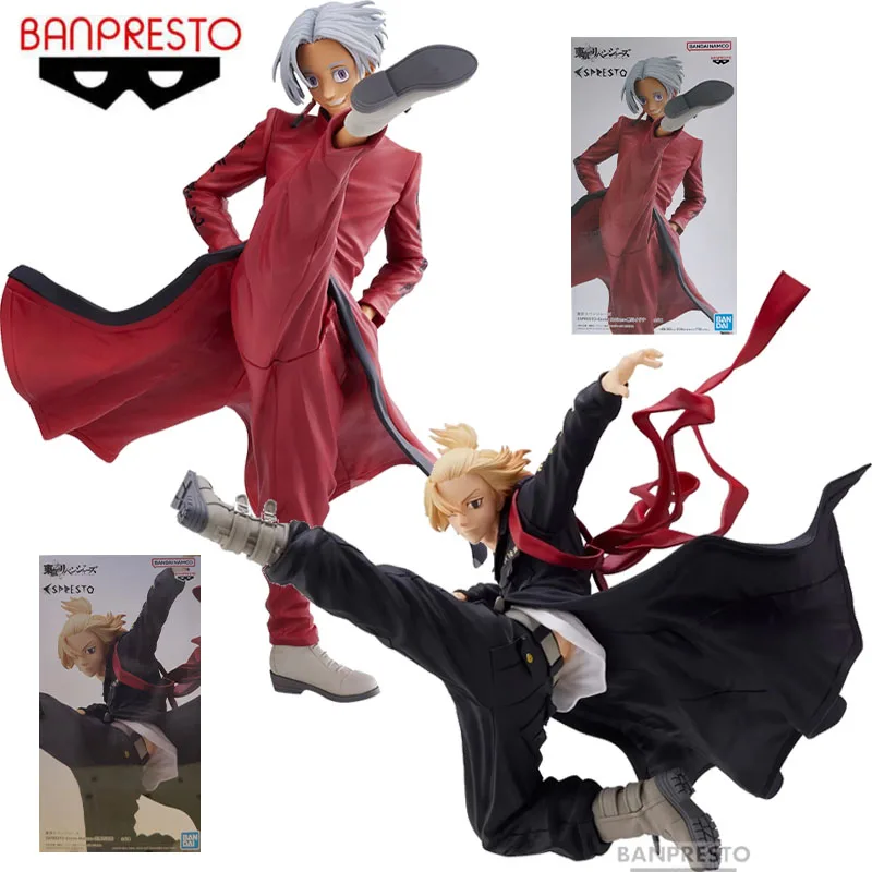 Banpresto Original ESPRESTO-Excite Motions Tokyo Revengers Anime Figure Sano Manjiro Action Figure Toys for Kids Birthday Gifts