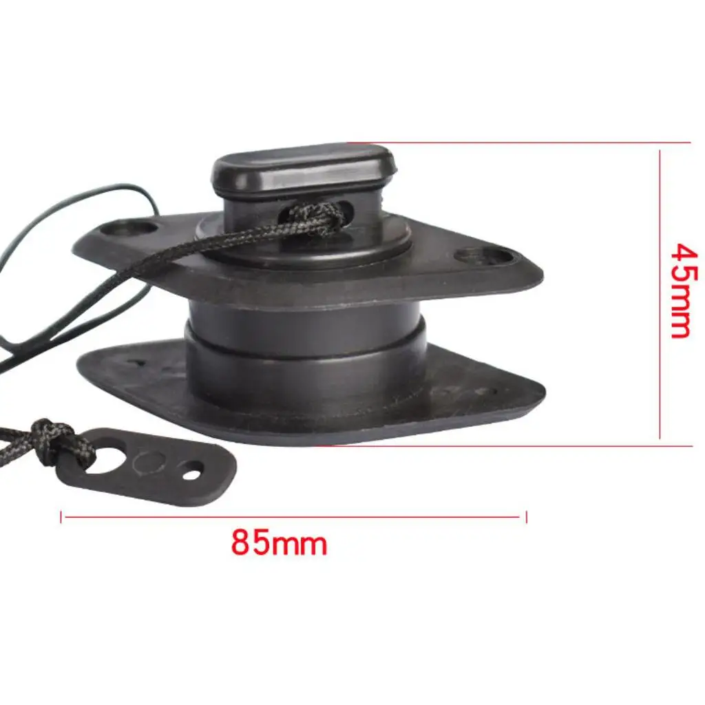 Lightweight Pull Cord Boat Scupper Valve Cap PVC Marine Plug for Inflatable Kayak Fishing Dinghy