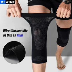 MTATMT 1Pair Knee Support Brace Ultra Thin Compression Knee Sleeve for Arthritis Sports Fitness Running Protector Kneepads