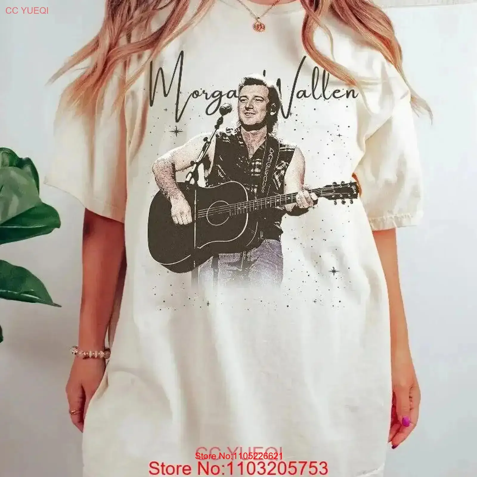 Morgan Malone T Shirt Country Music Wallen ConcerT vintage Washed fashion Slightly Soft Comfortable Casual vintage Washed