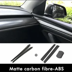 For Tesla Model 3 Y 2021 2022 2023 Car Front Dashboard Central Control Trim Strip Car Door Side Trim Dashboard Cover Interior