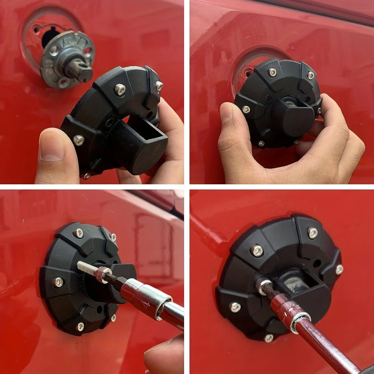 

1PC Antenna Base Cover, For Wrangler 2007-2024 JK JKU JL JLU For Gladiator JT - Black - For Jeep Wrangler & Gladiator Owners