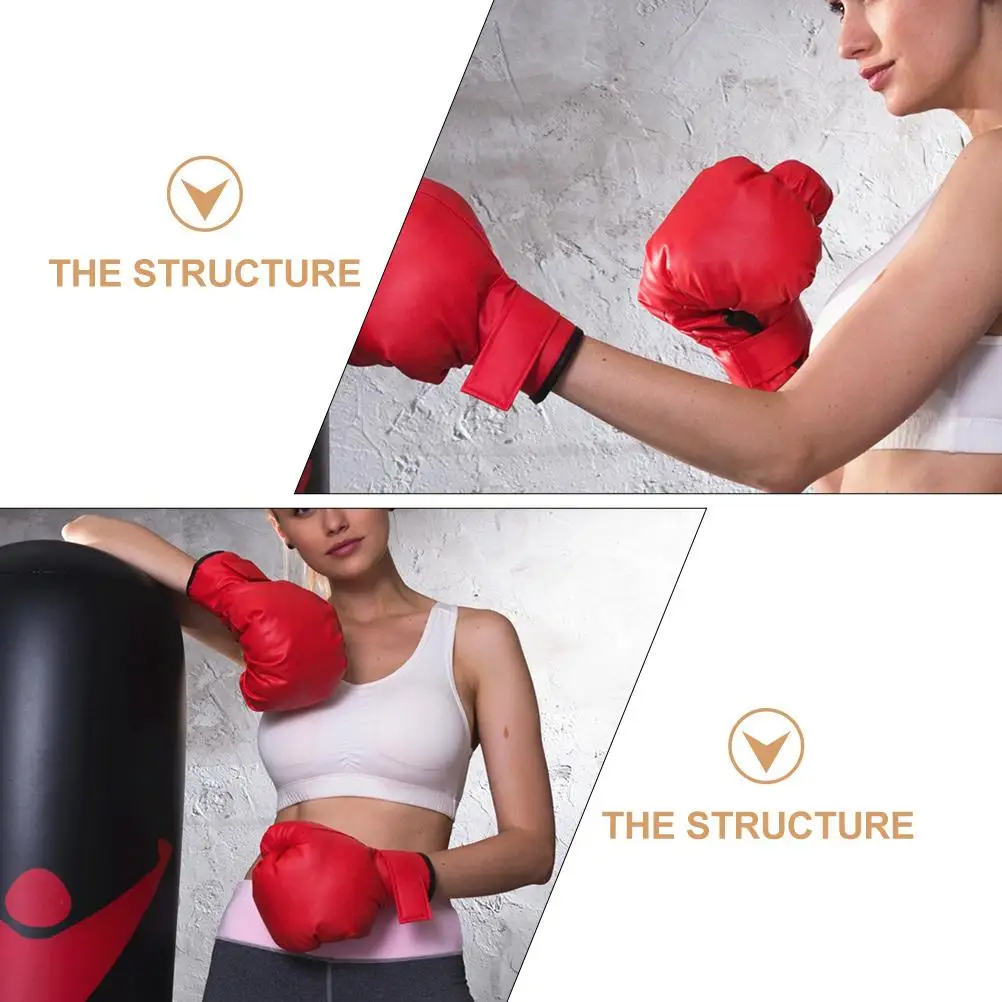 Gym Gloves Boxing Training Portable Fight Sporting Red Sparring Professional Fitness