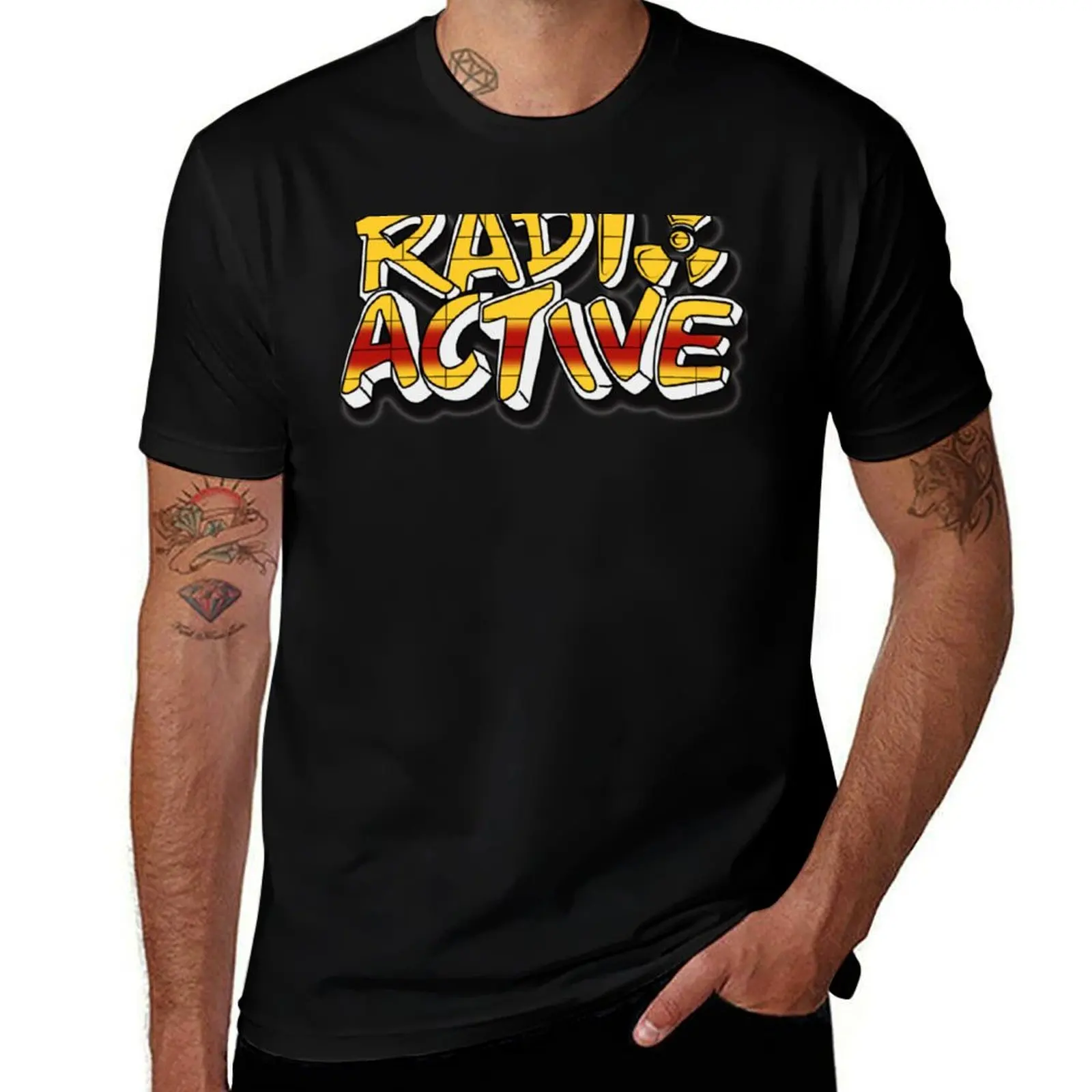 Radio Active Baseball ? Sleeve T-Shirt Festival Casual Short Sleeve T-Shirt