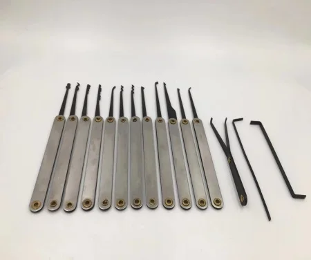 12piece Lock Pick Set Locksmith Supplies Broken Key Auto Extractor Remove Hooks Stainless Steel DIY Hand Tools Hardware