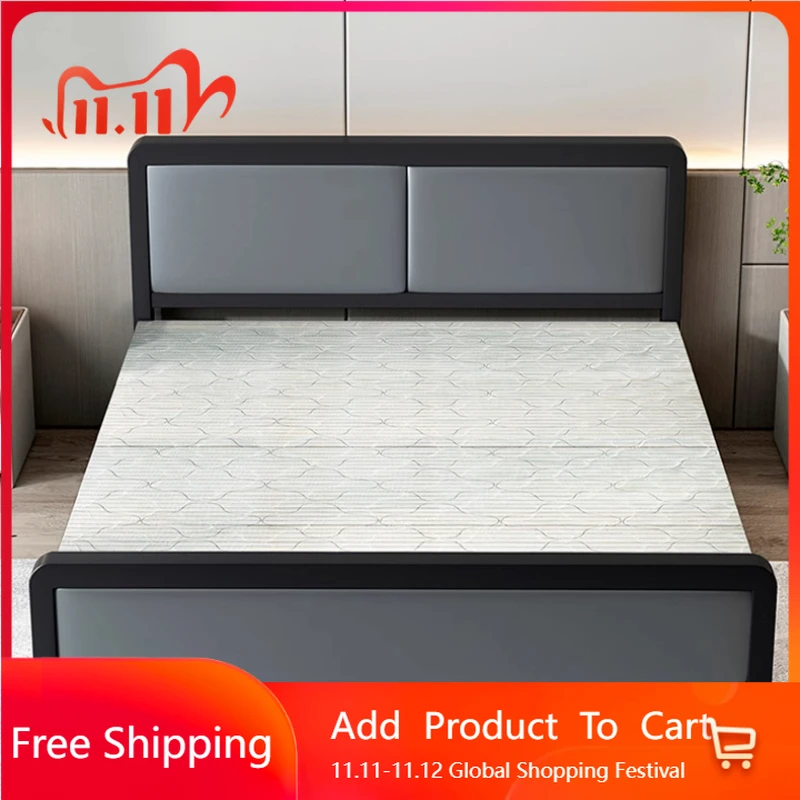 

Folding European Aesthetics Bed Iron Modern Adult Simple Bed Simple Romantic High Quality Sleeping Letto Matrimoniale Furniture