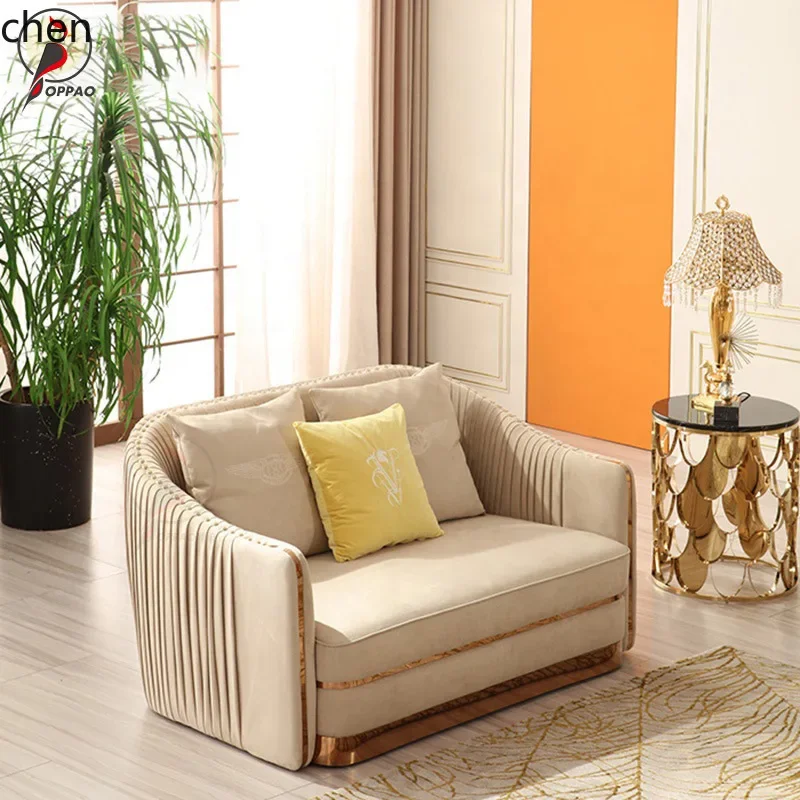 ZML Simple Stainless Steel  Scale Pattern Coffee Table Glass Artificial Marble Top Small Coffee Table Modern Round Side Table