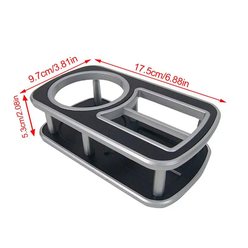 Car Dashboard Drink Double Hole Car Styling Front Center Console Storage Box Coin + Cup Holder For BMW E46 Series 1999-2006