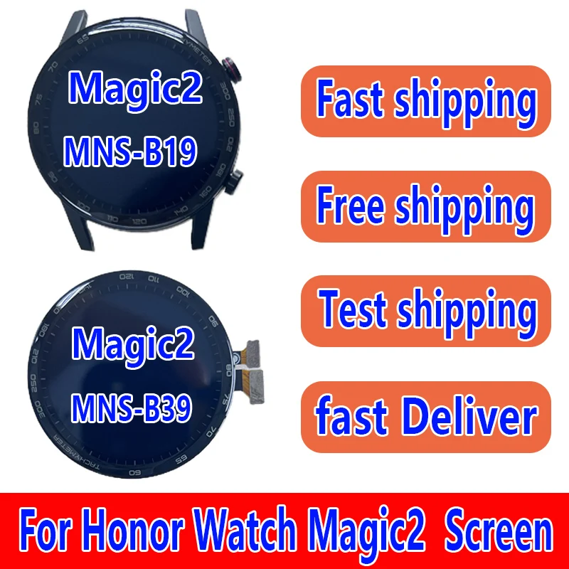 For Huawei Honor Magic Watch 2 Screen assembly Watch Magic 2 Watch Screen MNS-B19 MNS-B39 Display Screen Display