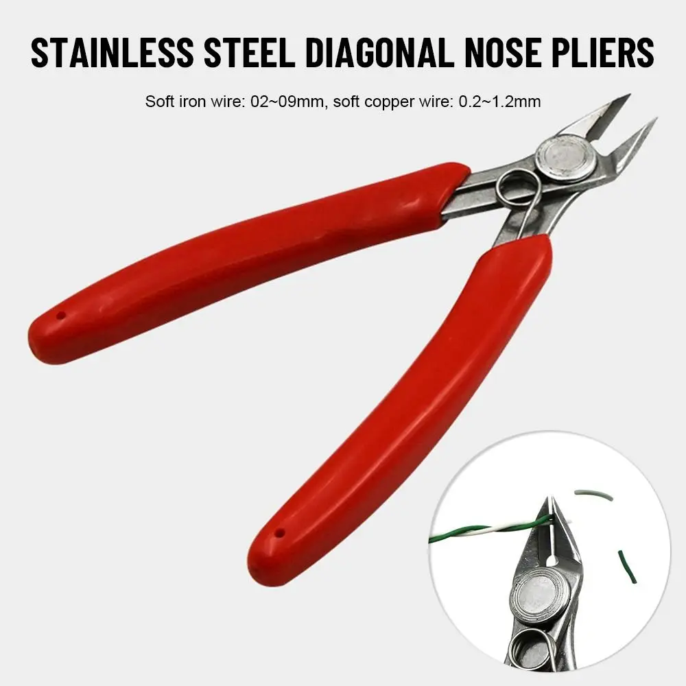 High Quality Diagonal Pliers Stainless steel Pliers Electrical Wire Cable Cutters Cutting Side Snips Flush Pliers Nipper Tools