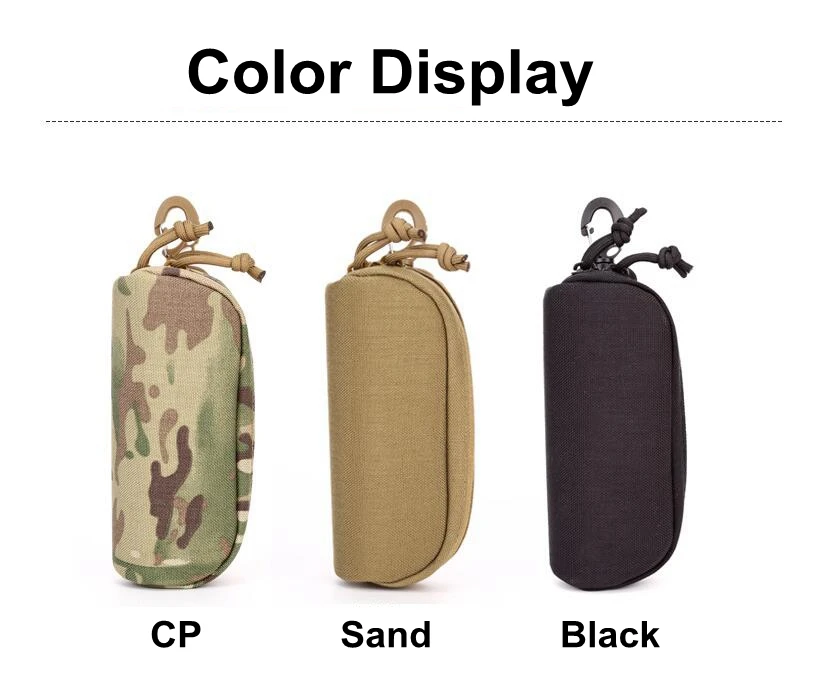 Men Tactical Glasses Pouch Hard Sunglasses EDCNylon Waist Pack Eyeglasses Case Bag Utility Military Army Hunting Accessories