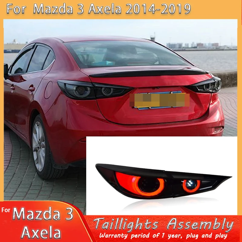 

Автомобиль для Mazda 3 Axela, задние фонари Hatchback 2013-2019, обновление, модифицированный новый DRL, динамический указатель поворота, светодиодный задний фонарь, автоаксессуары