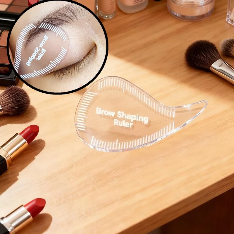 1pc Tear Drop Arch Brow Mapping Tool Brows Shaping Ruler Template Stencils Fast Drawing Eyebrow Hair Stroke Eyeliner Tools