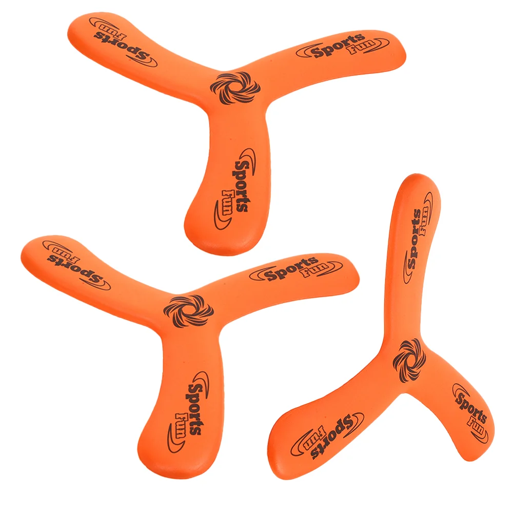 

3 Pcs Outdoor Kids Toys Wooden Funny V Plaything Boomerangs for Craft