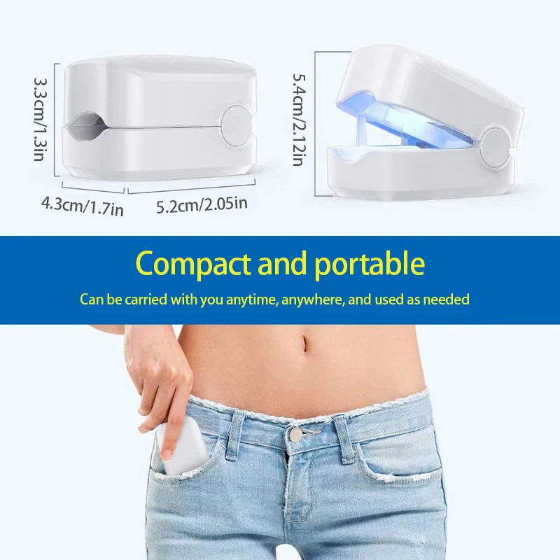 Professional Nail Fungus Cleaning Laser Device Portable Grey Nail Assist Tool Nail Phototherapy Lamp Type-C Charging