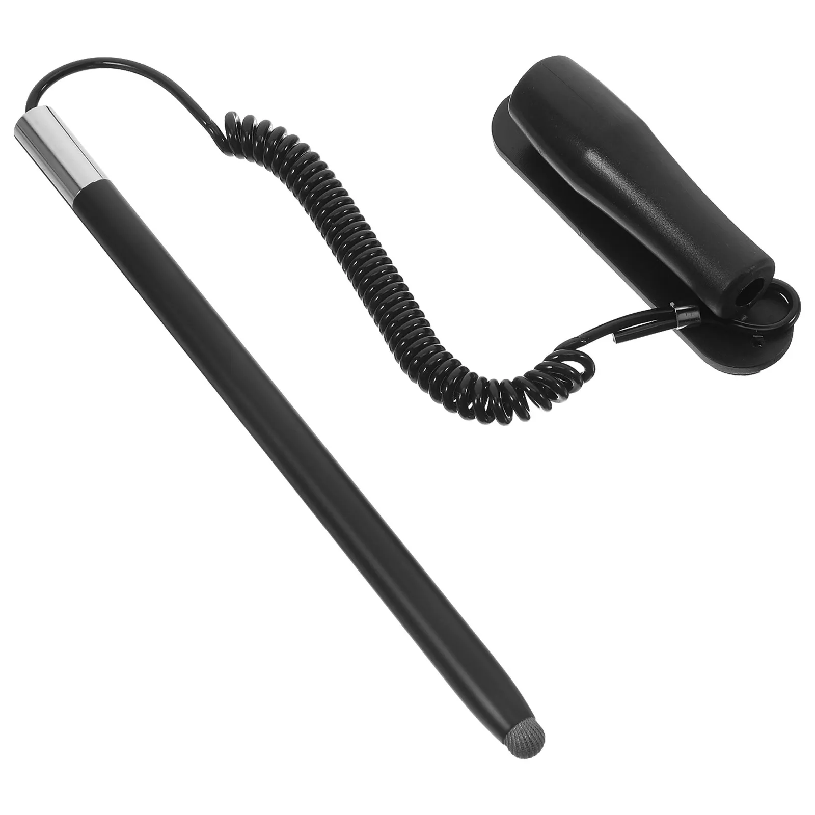 Capacitive Stylus Pen Multifunctional Spring Wire Design with Holder Retractable Soft Tip for Tablet Phone Touchscreen Car