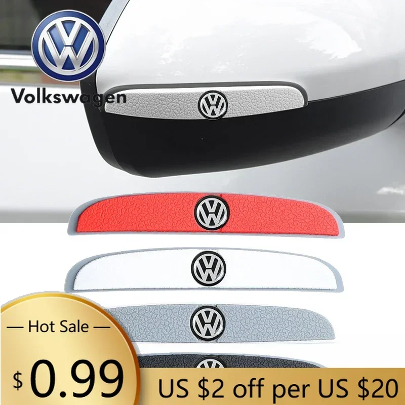 

Для VOLKSWAGEN VW: Комплект из 4 резиновых наклеек-эмблем для защиты дверей автомобиля от ударов, накладки на бампер для Volkswagen Golf 6, 7, Passat B5, Jetta, Lavida