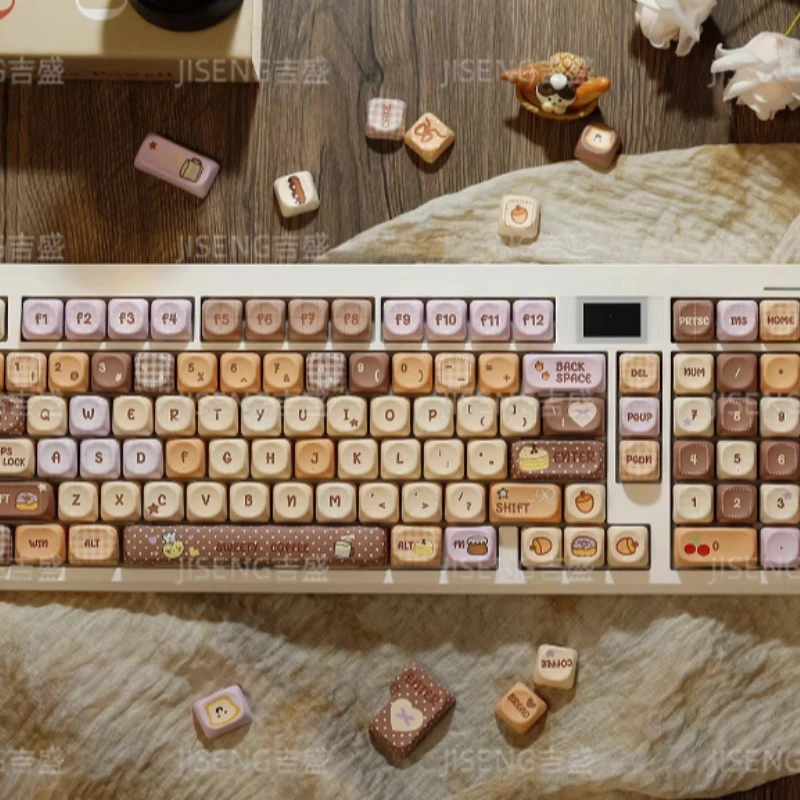 

Набор тематических кейкапов Sweet Spring Day, индивидуальные PBT-кейкапы с сублимационной печатью, профиль MOA, для механических клавиатур, аксессуары, подарки