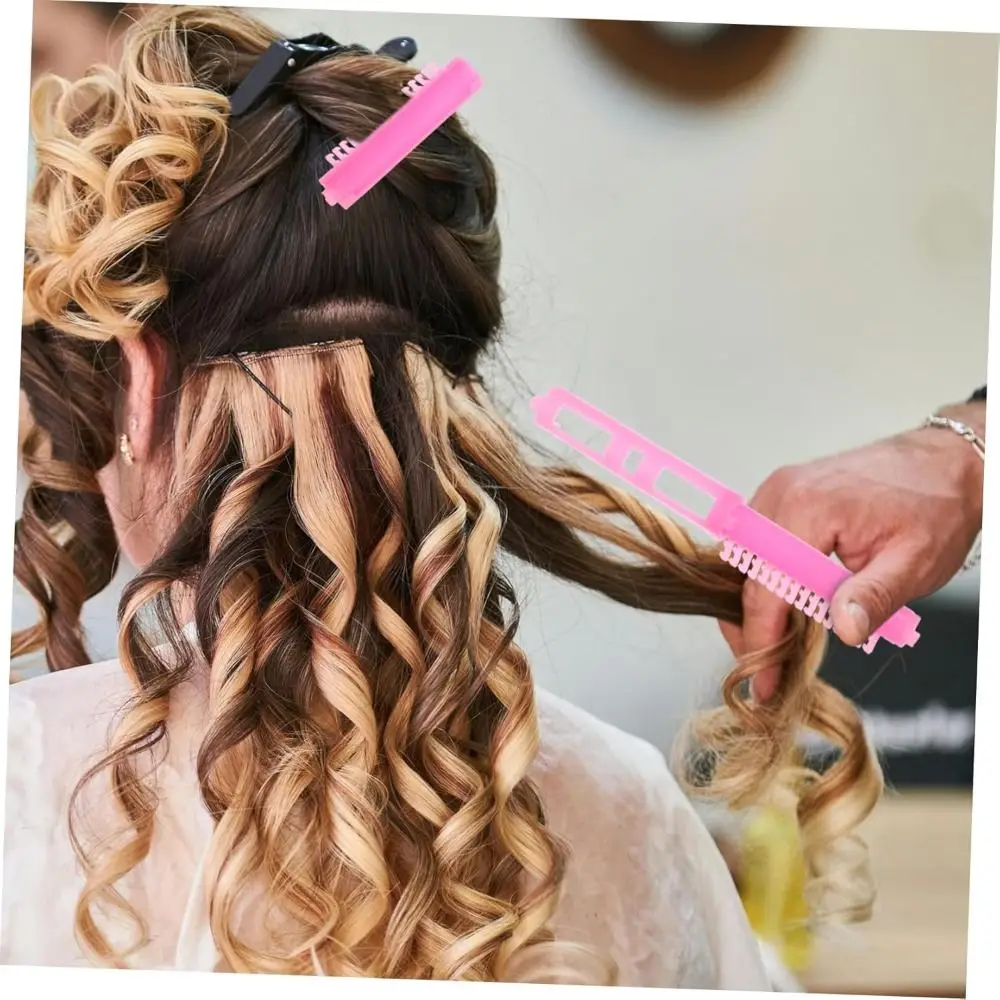 25Pcs Hair Root Fluffy Resin Perm Rods Light Weight No Trace Perm Hair Curler Clip Bangs Fixed Shape Hair Roller Clip