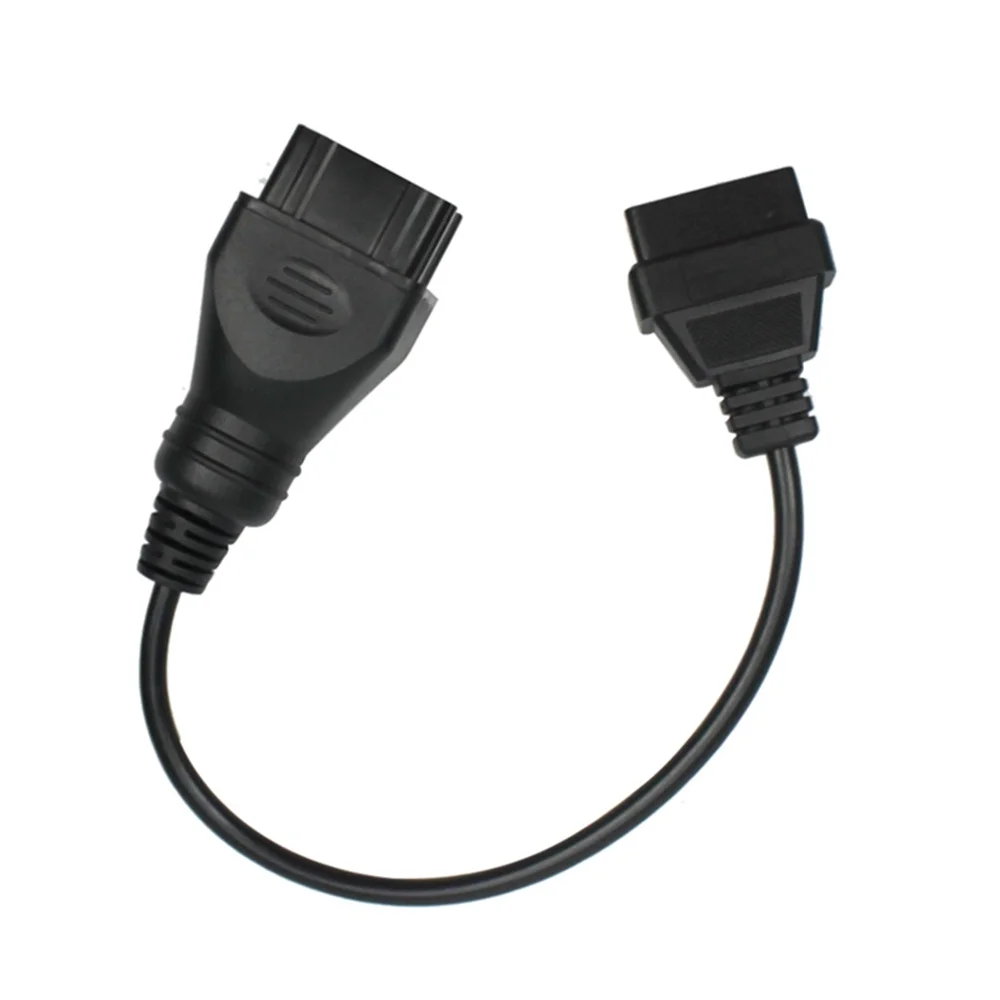 NEW High quality For Renault 12 Pin OBDII OBD 2 Connector Adapter Diagnostic Extension Cable For Renault 12Pin to OBD2 16 Pin
