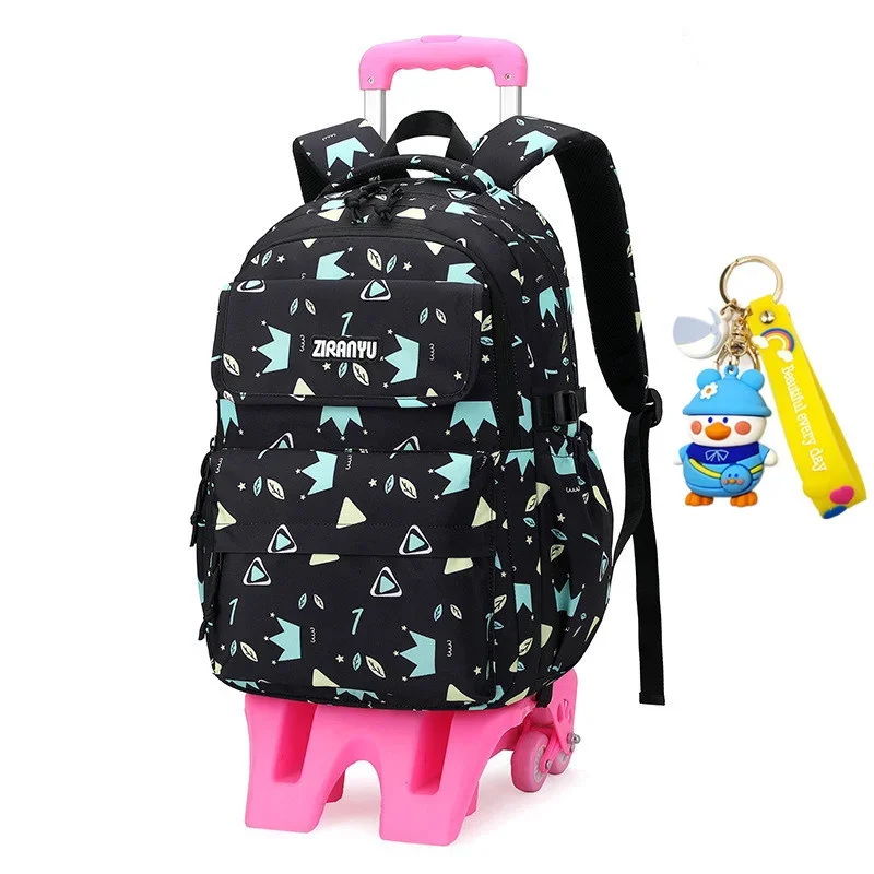 Mochilas escolares con ruedas para niños, mochila con ruedas, equipaje para niñas, mochila de princesa, mochila escolar para niños