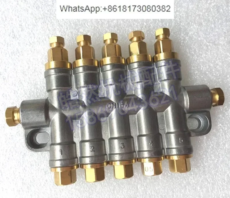 1PCS  CHIBA volumetric distributor oil outlet HBL-5, 4-position, 3-digit, 2-position CNC machine tool CNC machining center