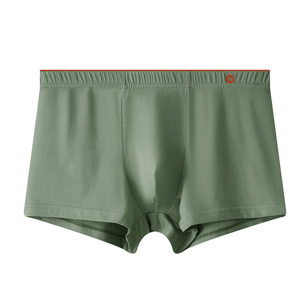 موجز القطن الأسود رمادي داكن أخضر L-3XL الوردي الأبيض الملابس الداخلية الربيع الصيف عطلة منتصف الخصر سراويل الحقيبة