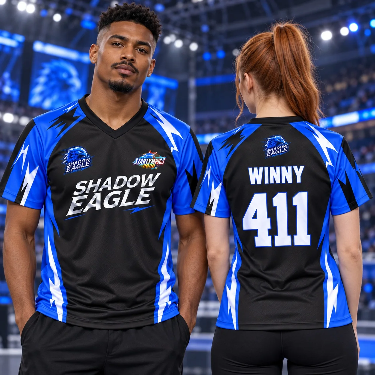 New Custom GMMTV Starlympics 2026 Shadow Eagle FUTSAL Jersey PREM WINNY BOOM LUKE MICK ANTHONY ALMOND PROGRESS Tshirt Fans Tee