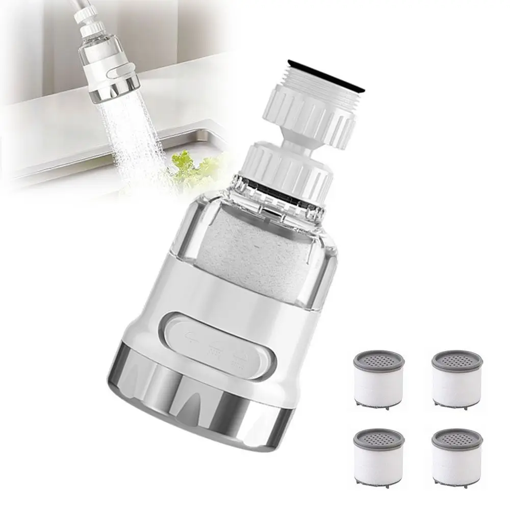 

New 3 Modes Tap Nozzle Splash-proof 360 Rotating Kitchen Faucet Aerator Faucet Filter Kitchen Gadgets