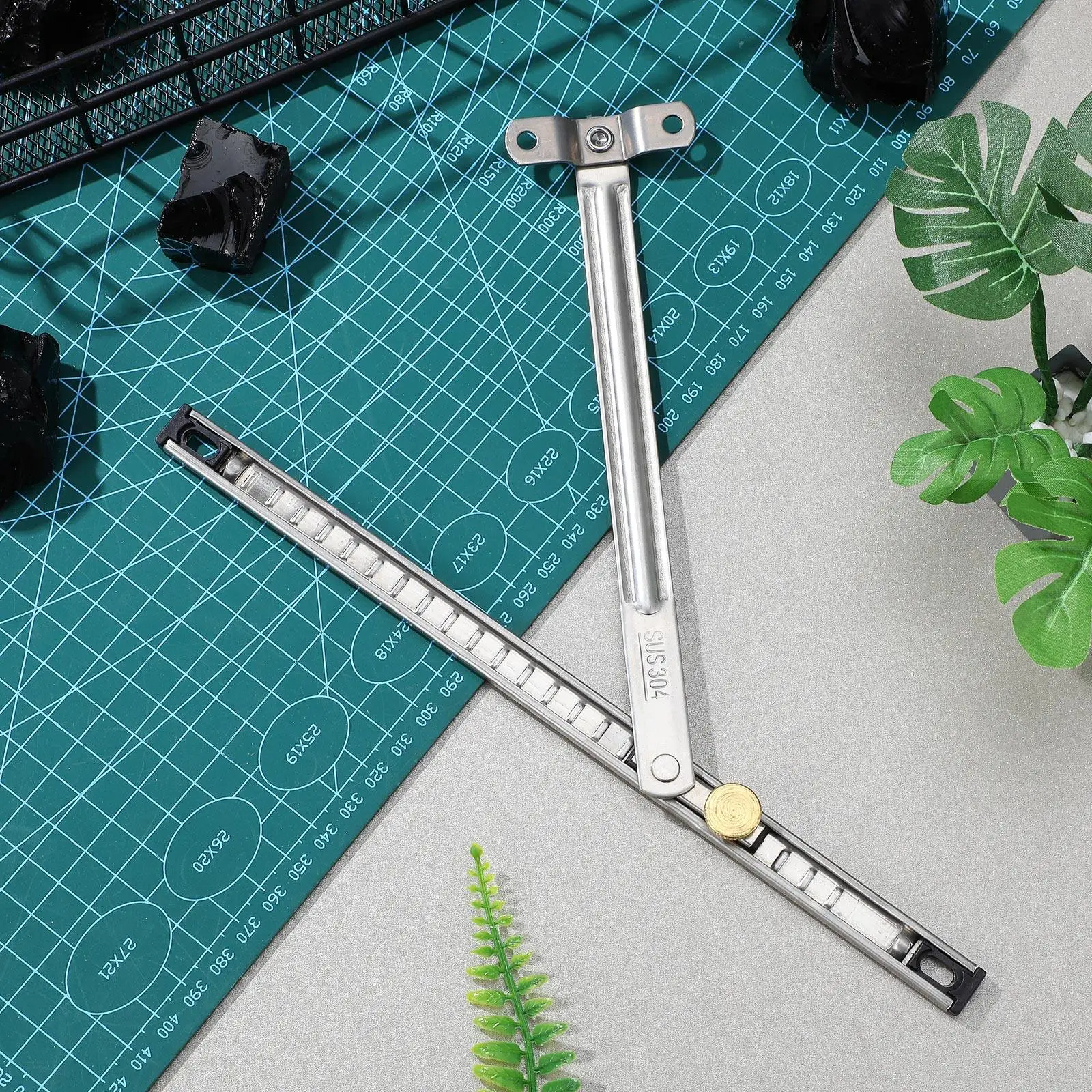 Window Supply Casement Window Limiter Rod Adjustable No-Drill Safety Hinge for Child Security Ventilation Control