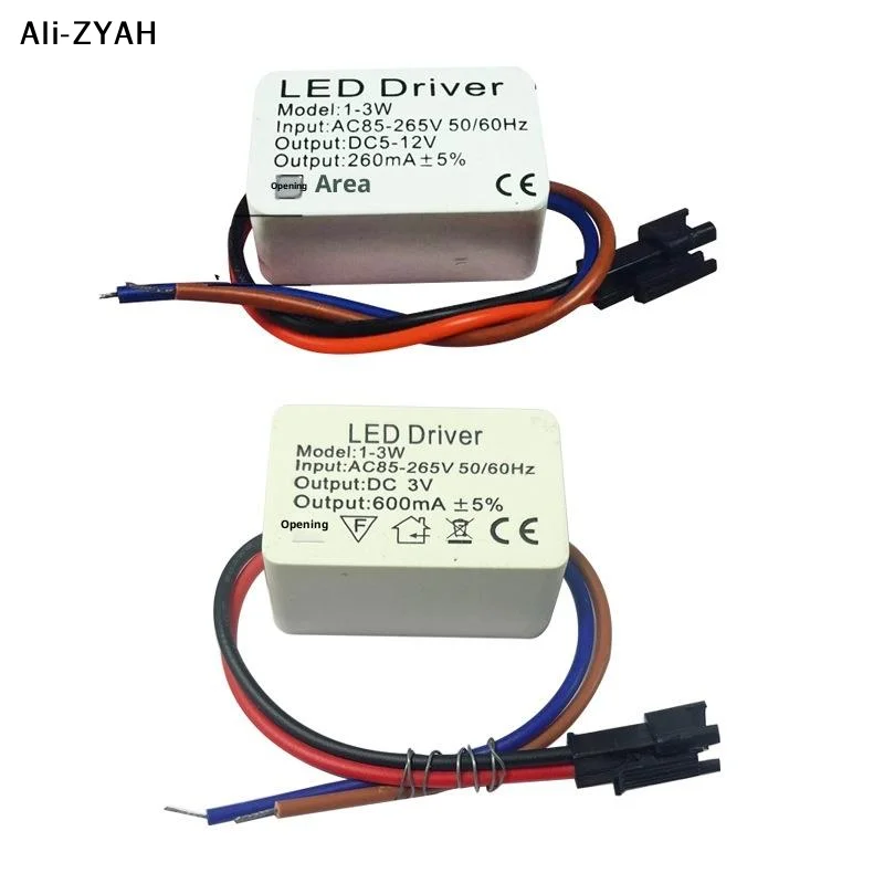 【R0】1Pc 1-3W 3-5W 4-7W 8-12W 12-18W 18-24W Isolated LED Driver Power Supply Adjust Constant Voltage 260mA Lighting Transformer