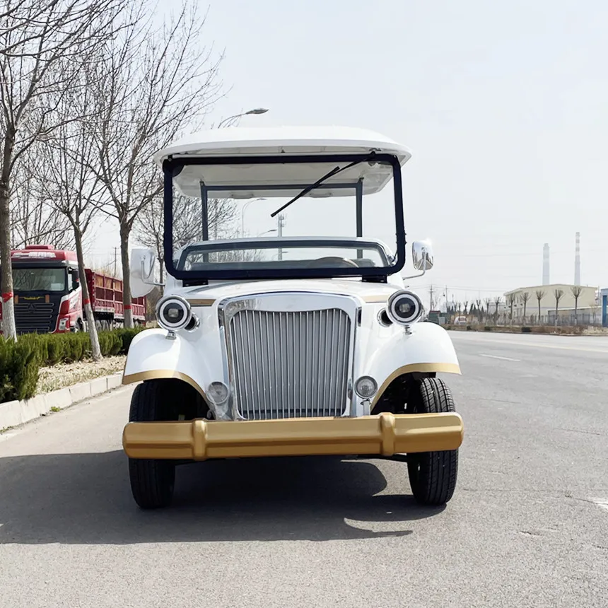 Special Offer Retro Electric Classic Car 3 Rows 5/8/11/14 Seats Sightseeing Classic Car Export Quality Sightseeing Bus For Sale