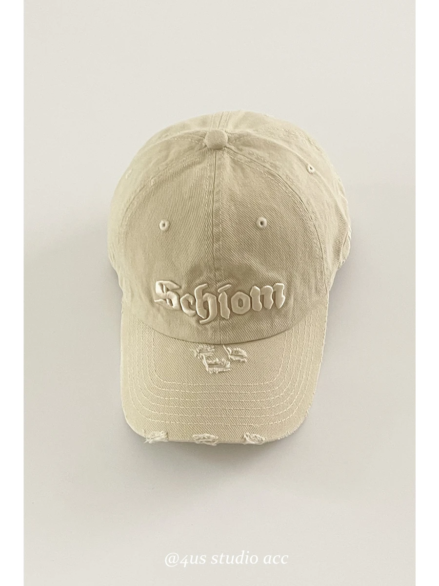 

Retro Three-Dimensional Embroidered Peaked Cap Women's Korean-Style Couple Special-Interest Fashion Brand Sun-Proof Baseball Cap