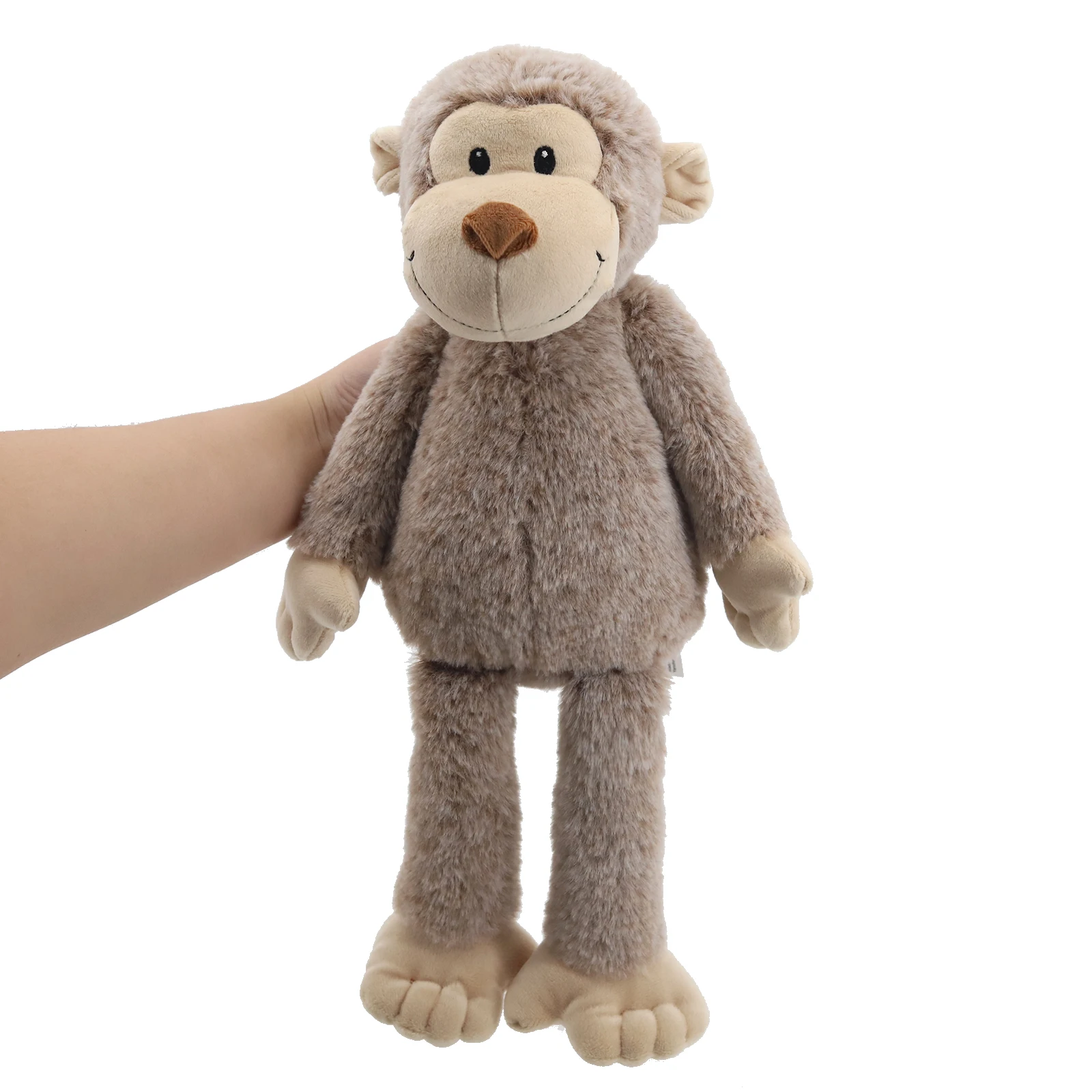 لعبة قرد باشفول القطيفة الكلاسيكية الناعمة المحشوة على شكل حيوان مريح دمية لطيفة على شكل قرد بني هدية للأطفال حديثي الولادة #4