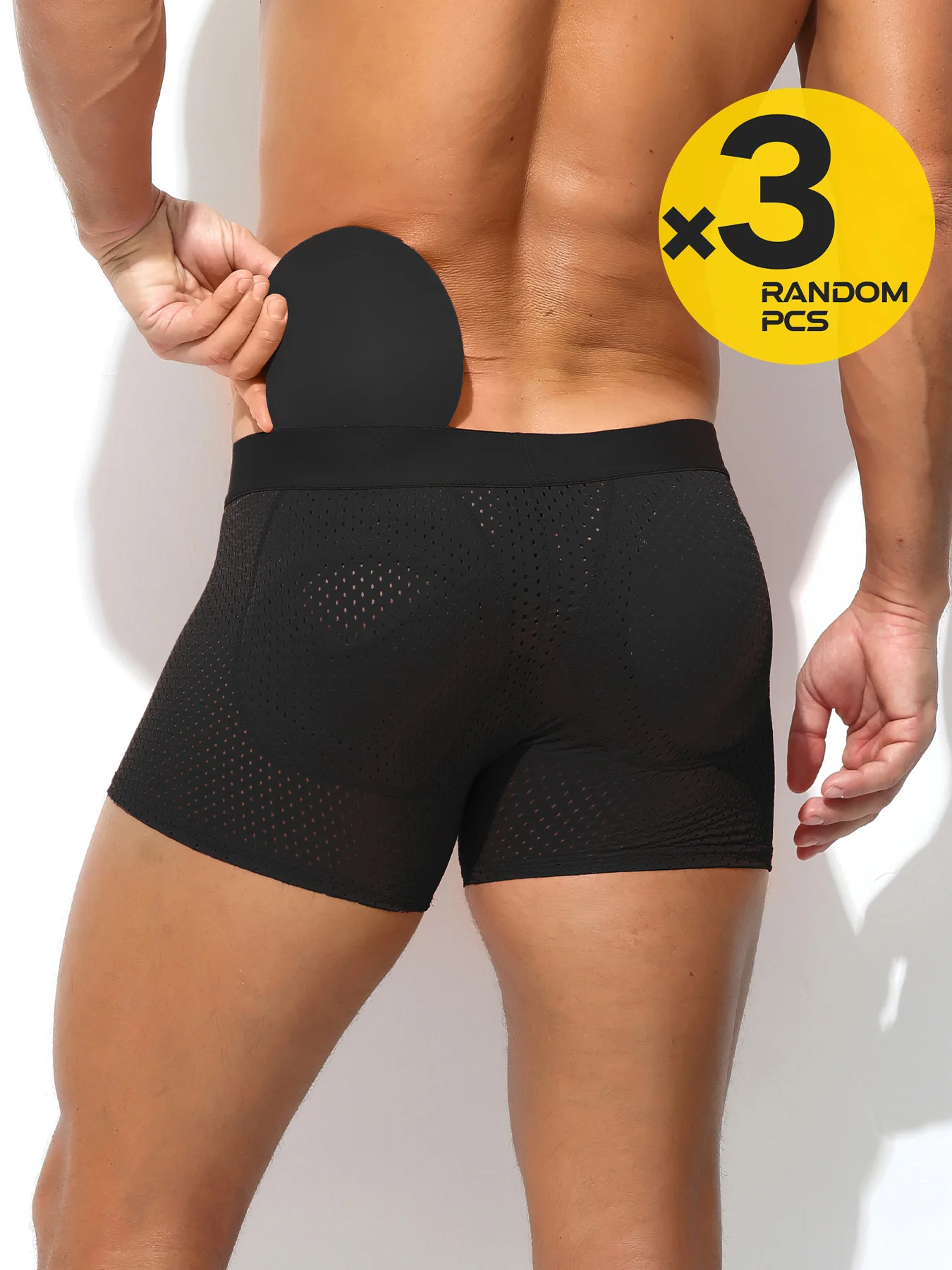 Mutandine di cotone da uomo sexy Boxer intimo maschile Pantaloncini da uomo solidi Biancheria intima traspirante Boxer a righe boxer da uomo 2/3/4 pezzi