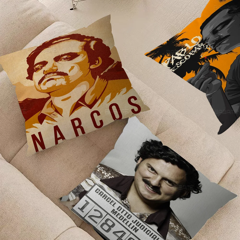 N-narcos TV Series P-pablo Pillow Gift Home Office Decoration Pillow Bedroom Sofa Car Cushion CoverPillow Case