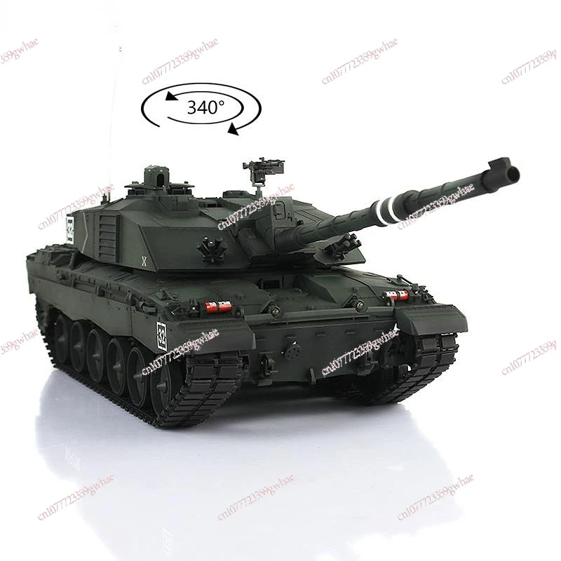 1/16 Dark Green 7.0 Plastic Ver Challenger II RTR RC Tank Model 3908 BB Pellets Army Toys Boy DIY Parts Radio TH17744