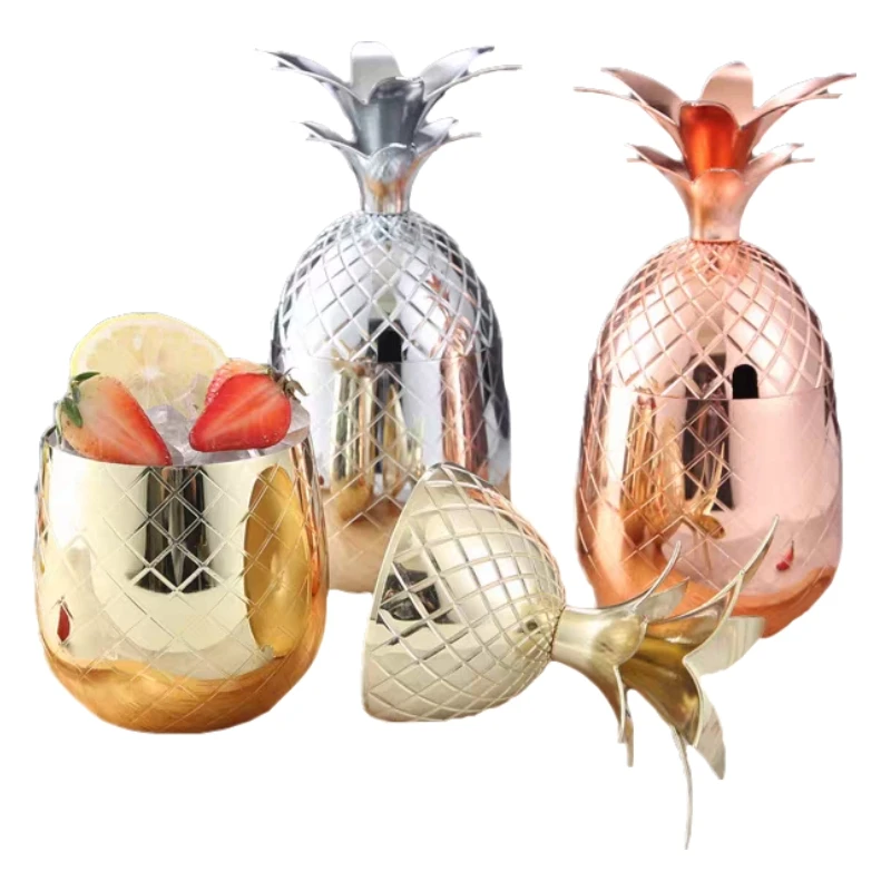 

400ml/550ml/900ml Pineapple Mug Moscow Mule Copper Mugs Metal Mug Cup Stainless Steel Beer Wine Coffee Cup Tumbler