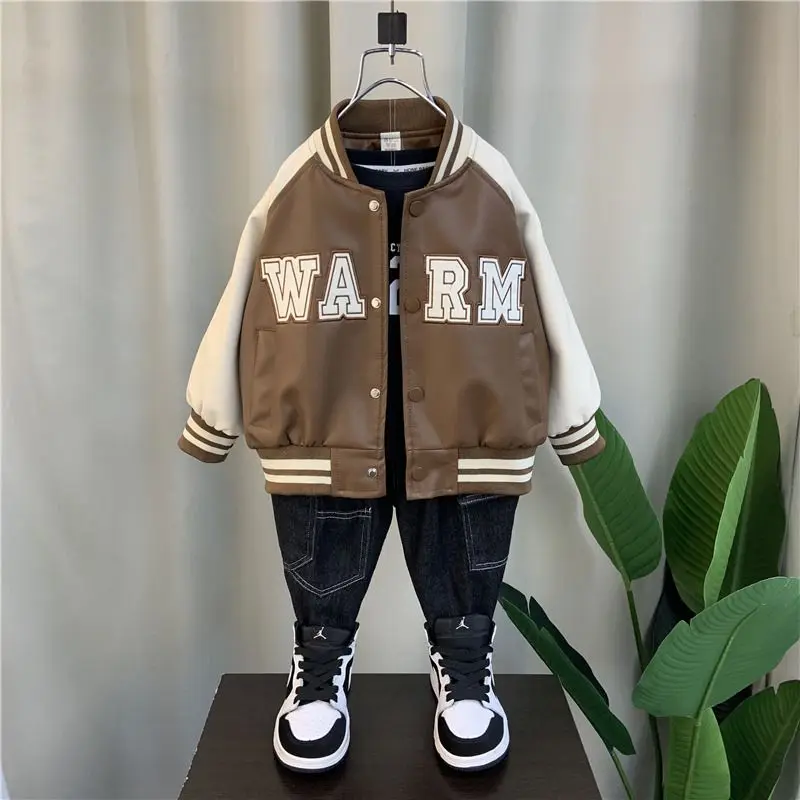 2-10 Years Boy\'s Jacket Spring and Autumn Children\'s Short Coat Fashion New Kids  Casual Sportswear Baby Trendy Top