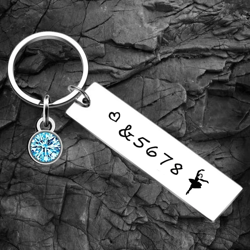 Dance Club Teacher Friend Keychain &5678 Ballet Gift Dance Teacher Gift Key Rings Dance Lover Gift Dancer Jewelry