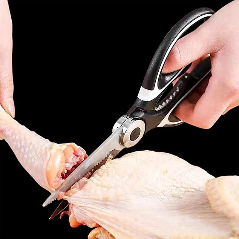 Stainless Steel Kitchen Tools Strong Home Vegetable Chopping Chicken Bone Fish Food Multifunction Scissors MultiPurpose Tool