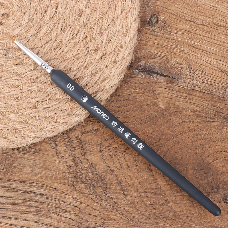 3Pcs 0/ 00/ 000 Miniature paint wolf hair professional paint brush for art