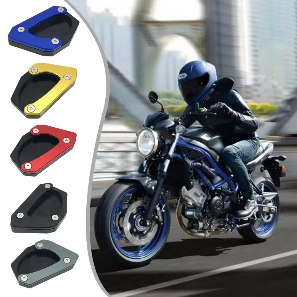 Motorcycle Foot Pad  Durable Enlarger Pad Corrosion-resistant  Kickstand Side Stand Enlarge Foot Extension Pad