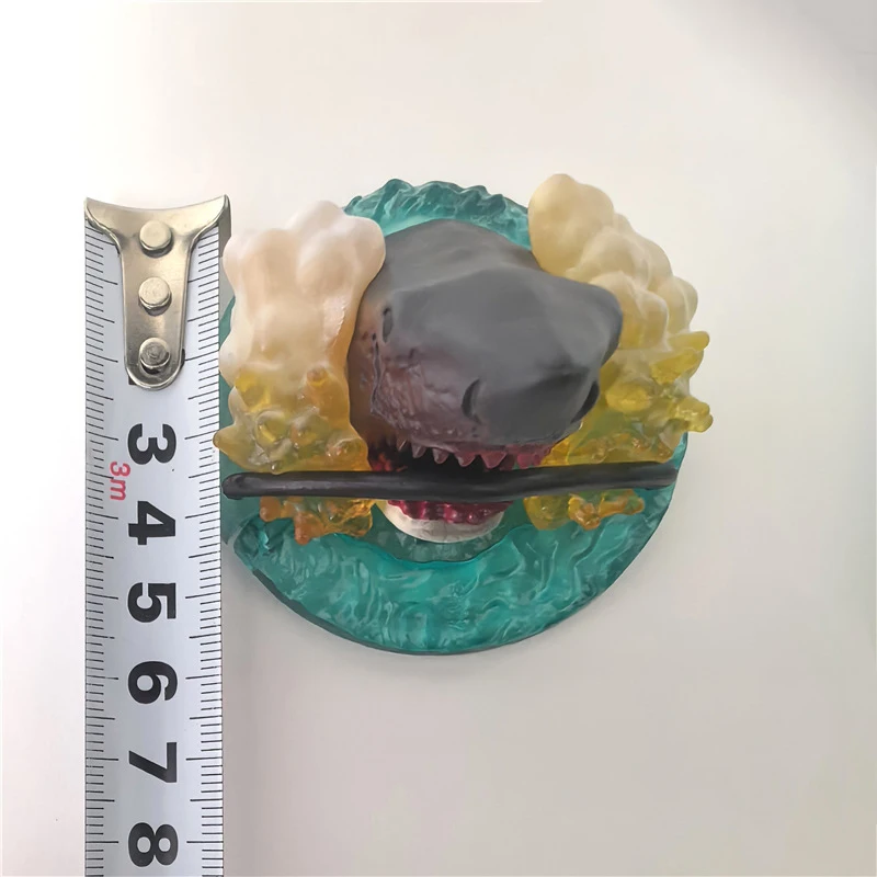 Cartoon Anime Sea Life Jaw Scena Ornamento Giocattolo Teatro Prop Grande squalo bianco Simulazione Giocattolo Figura Modello Collezione limitata Regalo