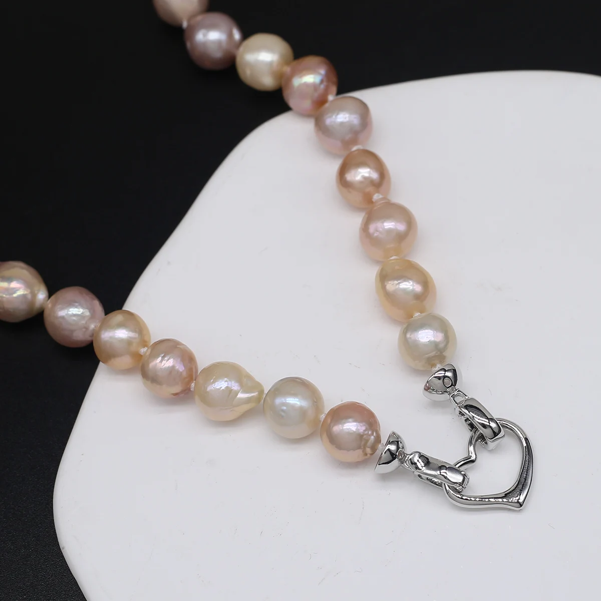 Natural Freshwater Pearl Necklace Baroque Round Exquisite Accessories Women Personality Necklace Girls Wedding Party Jewelry