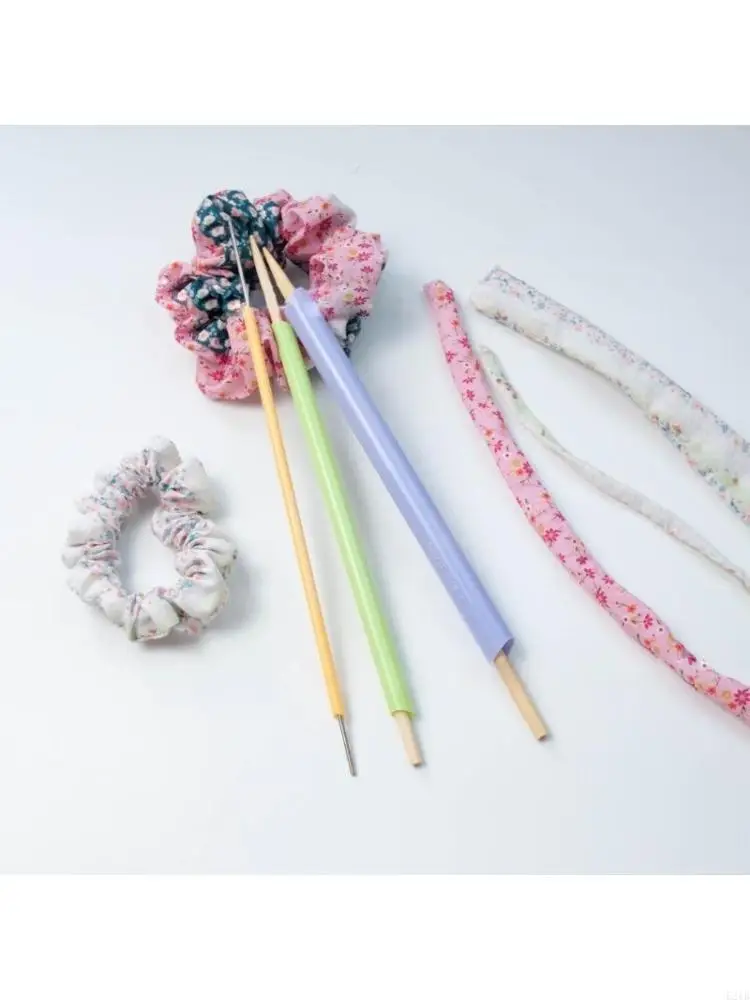 Tube Turners Sewing Tool Fabric Crafting Set for Crafters DIY Sewing Scrunchies 