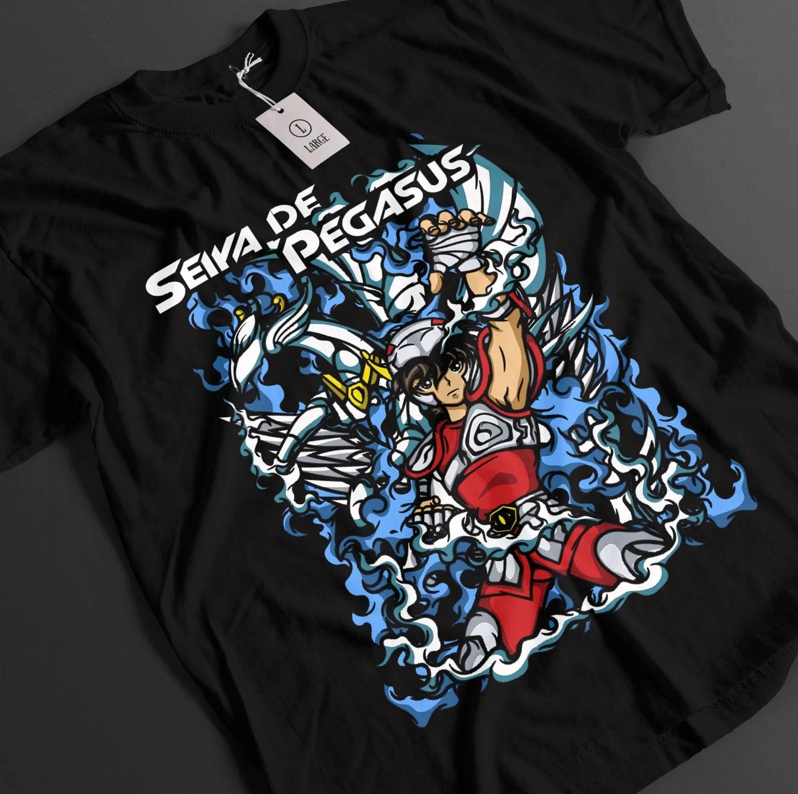Saint Seiya Shirt Shiryu Tshirt Hyoga T-Shirt Shun Top Ikku Anime Graphic Tee
