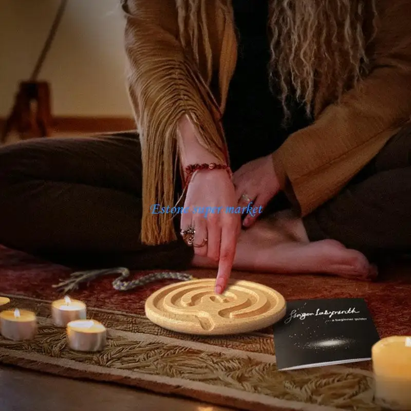 

090B Therapeutic Finger Labyrinths Board Mental Enhancement Exercise